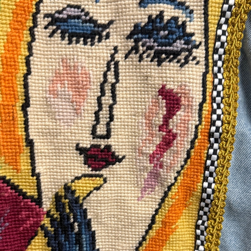 Vintage Denim Jean Jacket with Gold Accents - Picture 6 of 6